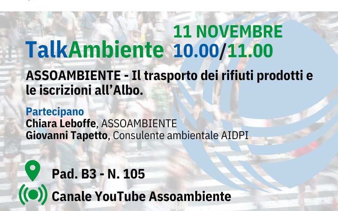 Economia Circolare – Il trasporto dei rifiuti prodotti e le iscrizioni all’Albo