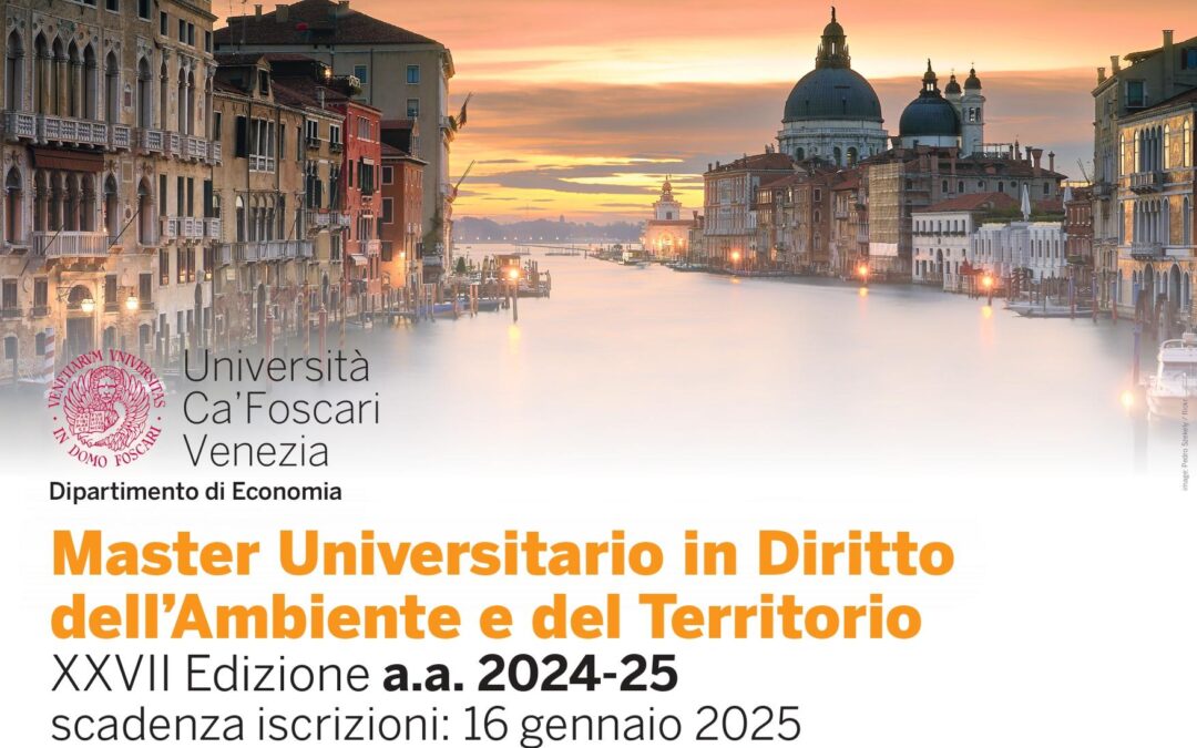 Master Universitario in Diritto dell’Ambiente e del Territorio